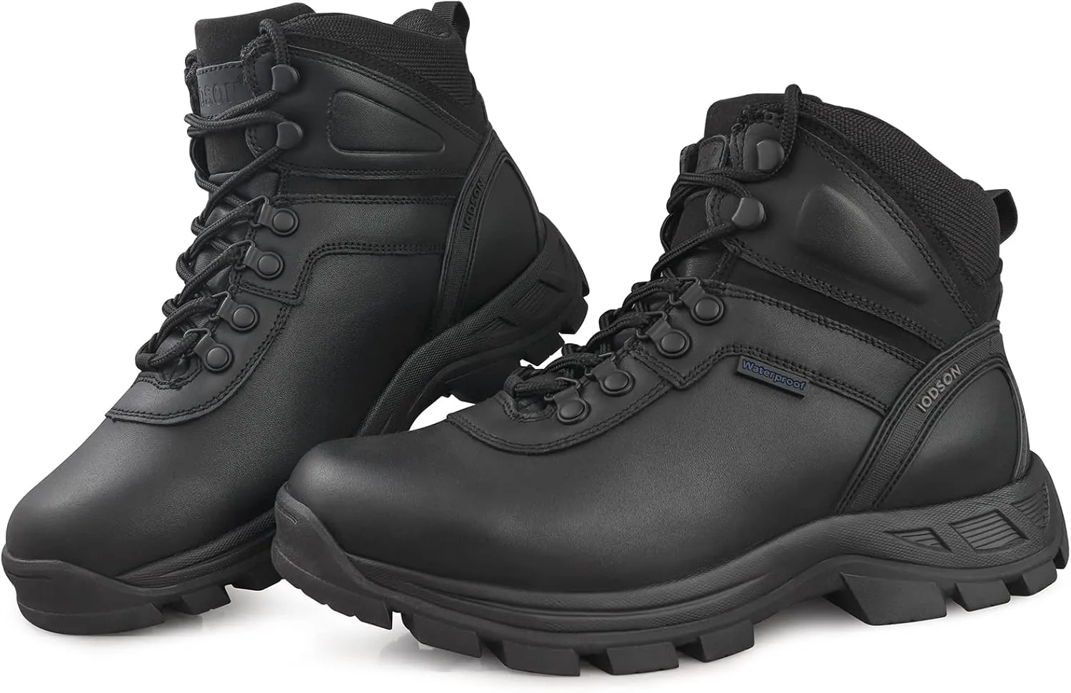 Men's Waterproof Hiking Boots Lightweight Puncture Resistant Work Boots Military Tactical Boots Durable Leather Combat Boots