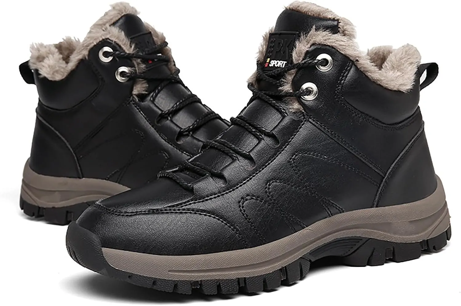 Men's Work Boots Composite Toe Hiking Sneakers Shoes Slip On Women Workout Shoes Business Casual Winter Backpacking Snow Botas Warm Water Hike Grounded Footwear
