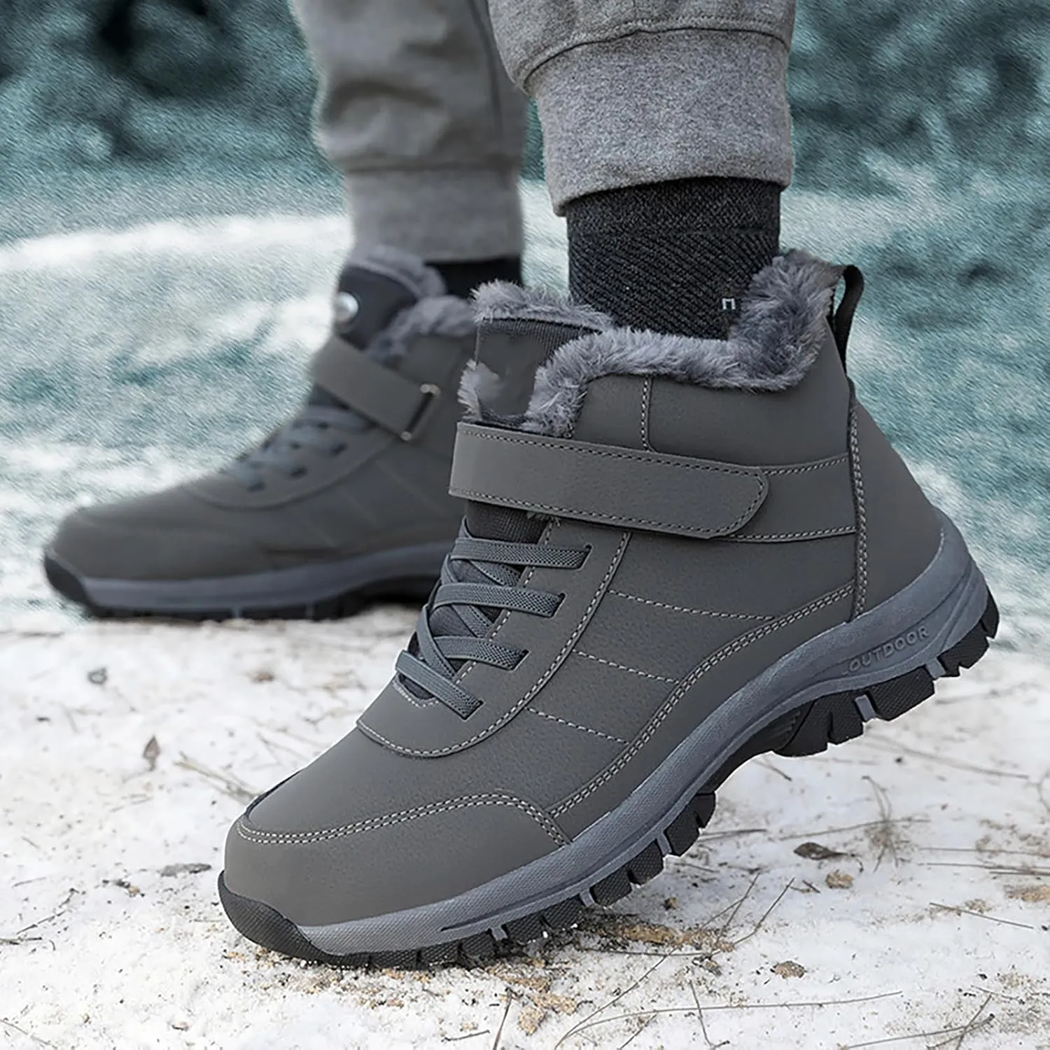 Men's Work Boots Slip On Hiking Sneakers Shoes Warm Women's Safety Shoes Business Casual Platform Sneakers Lightweight Safety Hike Grounded Footwear
