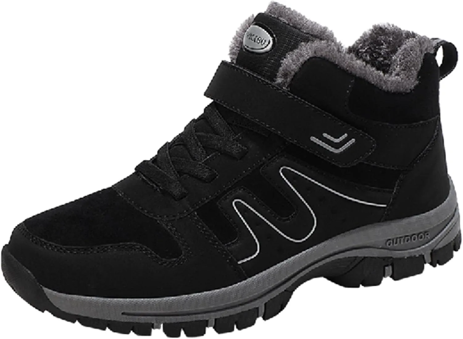 Men's Work Boots Wide Width Hiking Sneakers Ankle Booties Women Workout Shoes Wide Width Waterproof Outdoor Shoes Lightweight Hike Grounded Footwear