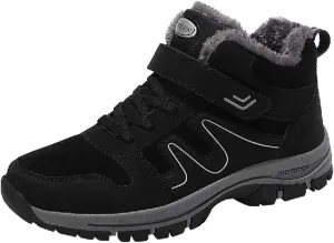 Men's Work Boots Wide Width Hiking Sneakers Ankle Booties Women Workout Shoes Wide Width Waterproof Outdoor Shoes Lightweight Hike Grounded Footwear