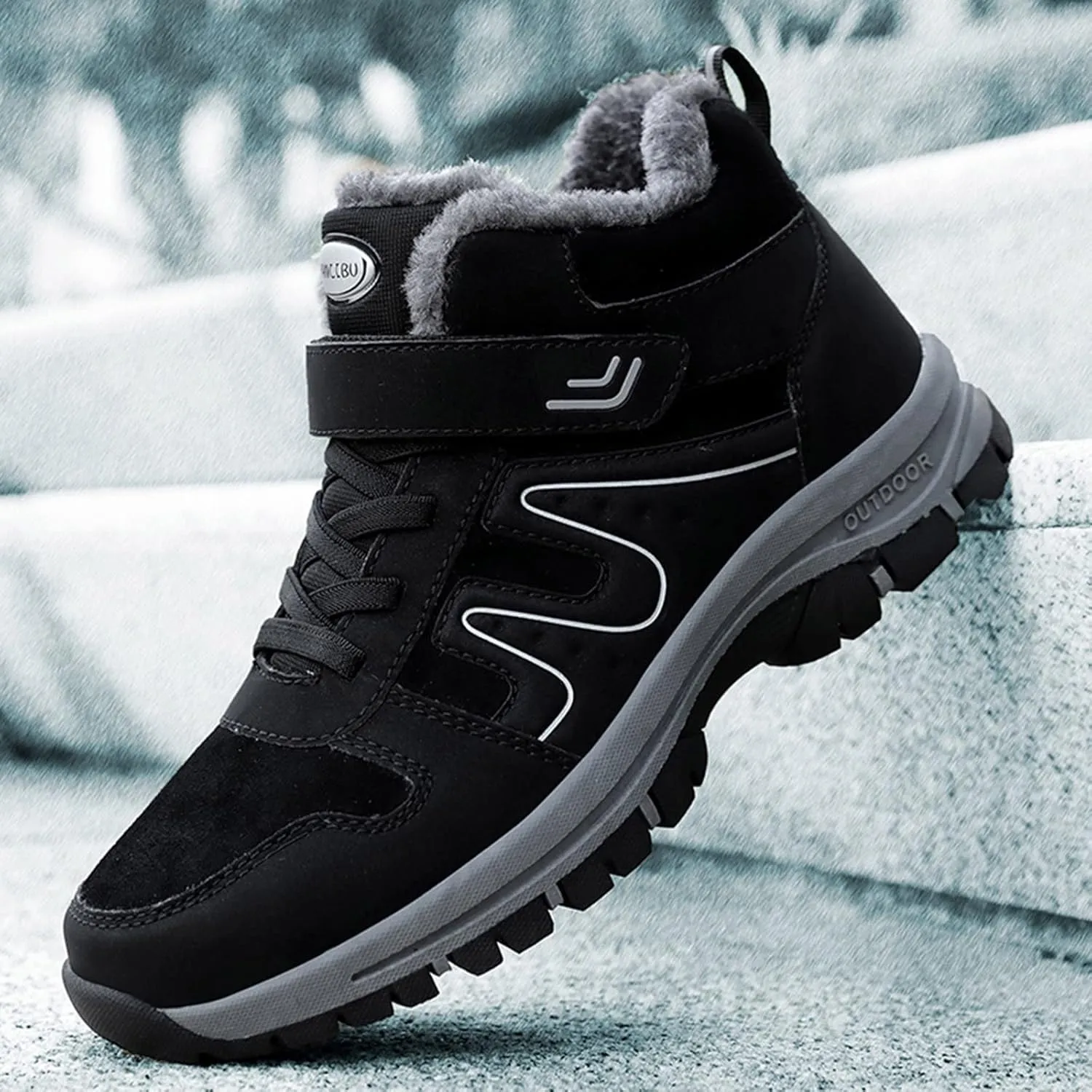 Men's Work Boots Wide Width Hiking Sneakers Ankle Booties Women Workout Shoes Wide Width Waterproof Outdoor Shoes Lightweight Hike Grounded Footwear
