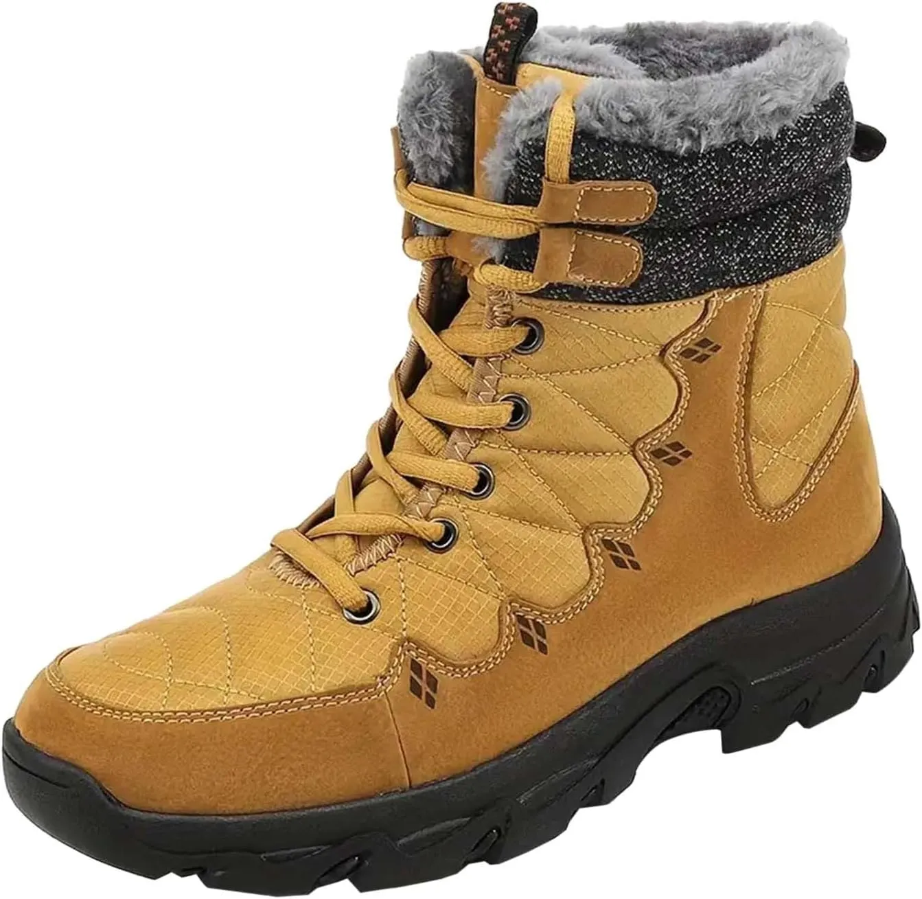Men's Work Boots with Zipper Hiking Sneakers Ankle Ladies Women's Safety Toe Shoes Composite Toe Platform Shoes Slip Resistant Safety Hike Grounded Footwear