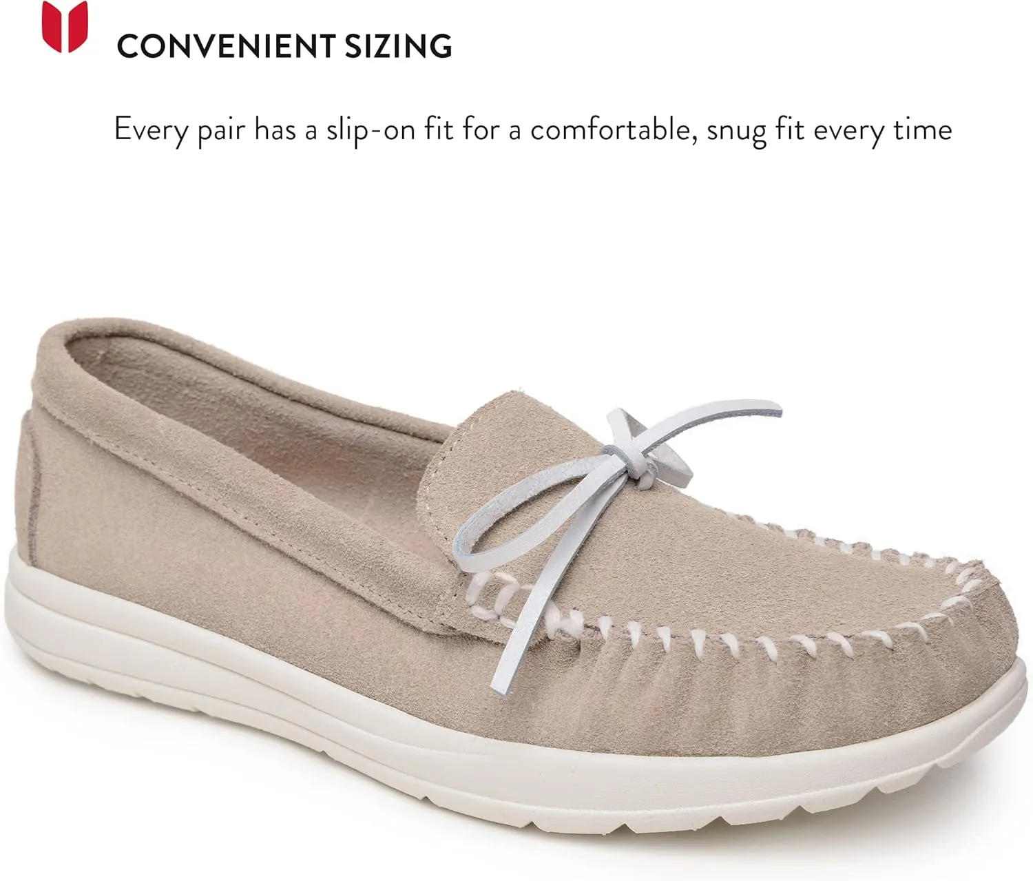 Minnetonka Scout - Women??s Suede Loafers Designed for Everyday Wear - Made with Soft Suede Leather, Memory Foam Insoles and Midsoles, and Rubber Outsoles