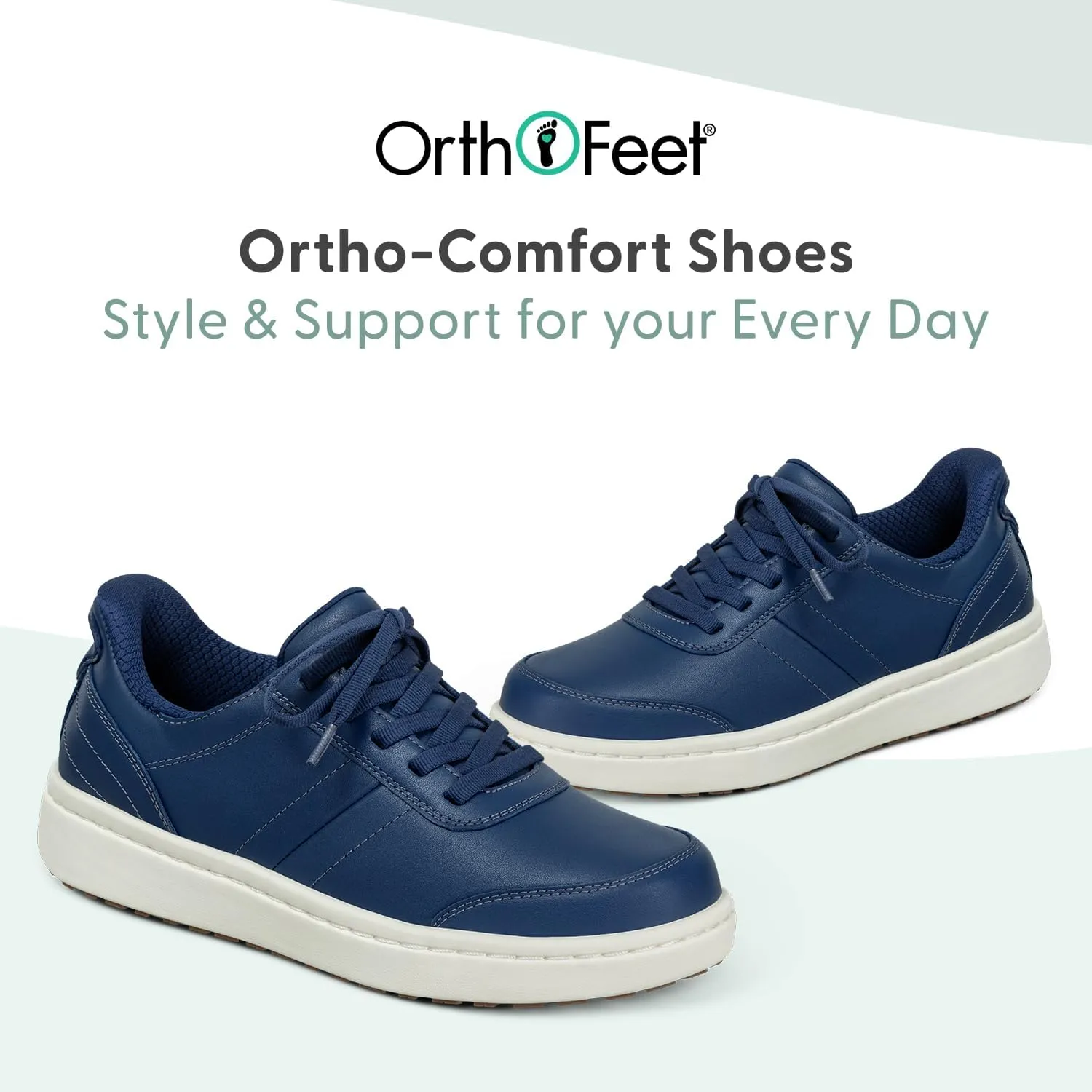 Orthofeet Women's Orthopedic Knit Wander Hands-Free Sneakers