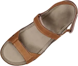 Orthopedic Sandals for Women, Arch Support Sandals Orthotic Walking Sandals Open Toe Sandals Ankle Strap Flat Sandals