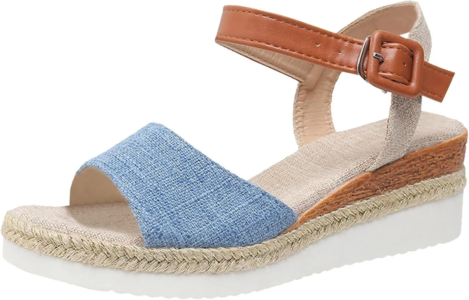 Orthopedic Sandals for Women Platform Wedge Sandals Walking Slippers with Arch Support Sandal Open Toe Ankle Strap Sandal Beach Casual Slip on Shoes Beach Dress Comfortable Outdoor Shoes 2025