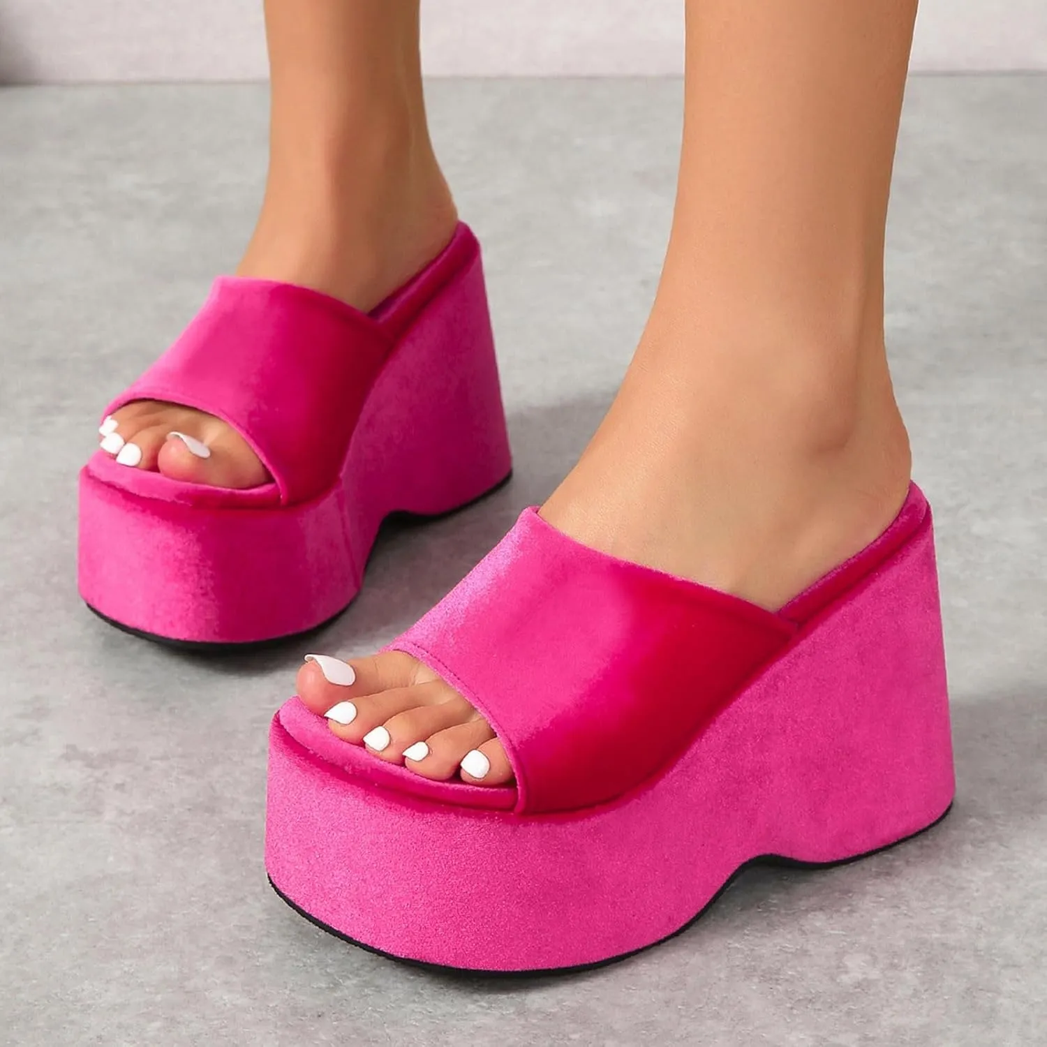 Platform Sandals Wedge Espadrilles Brown Beach Sandals Comfortable Summer Platform Casual Dress Women Sandal