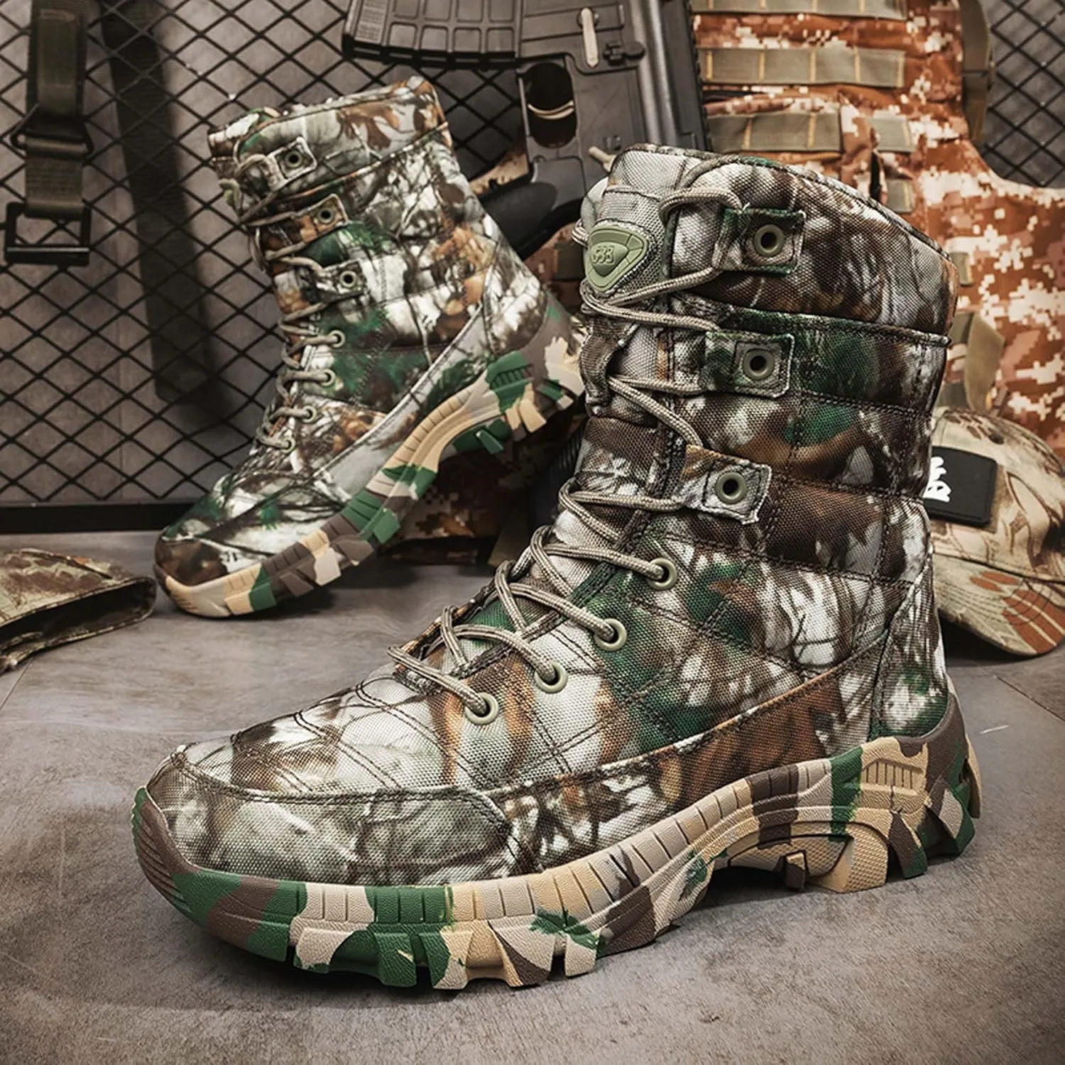 Plus Size Field Training, Battlefield Training, Hiking Boots, Outdoor Hiking Boots, Waterproof Work Boots, Lightweight and Durable Backpack Boots