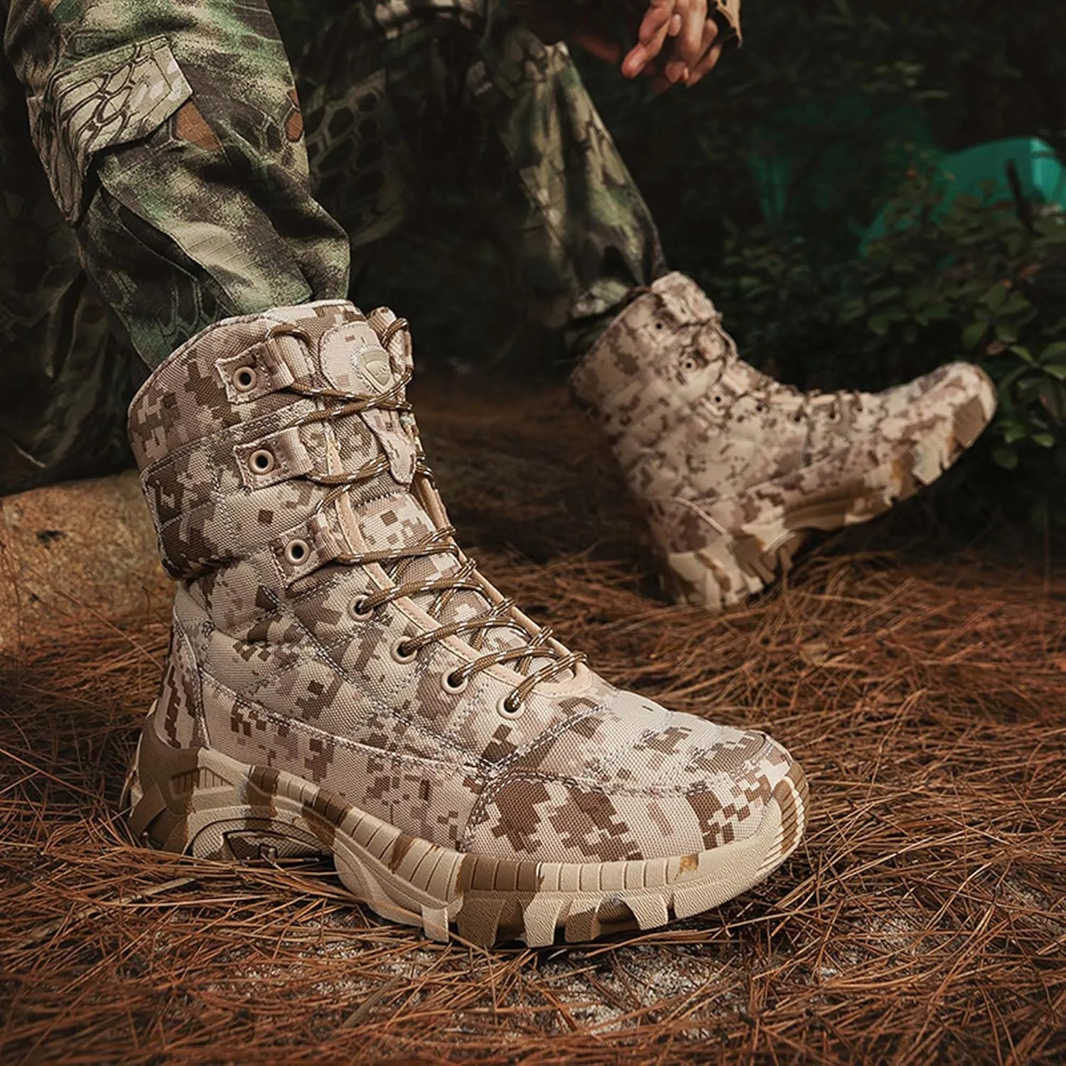 Plus Size Field Training, Battlefield Training, Hiking Boots, Outdoor Hiking Boots, Waterproof Work Boots, Lightweight and Durable Backpack Boots