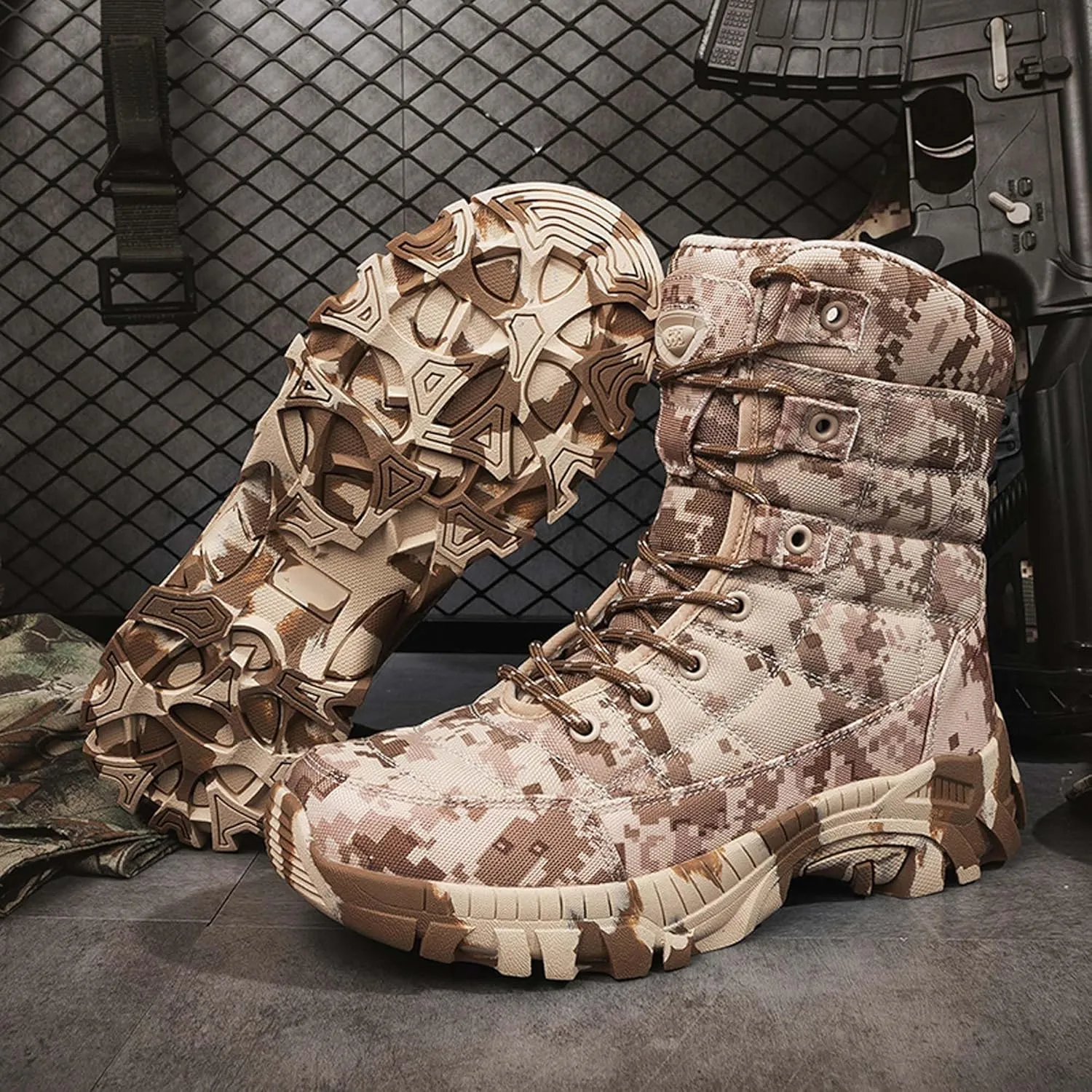 Plus Size Field Training, Battlefield Training, Hiking Boots, Outdoor Hiking Boots, Waterproof Work Boots, Lightweight and Durable Backpack Boots