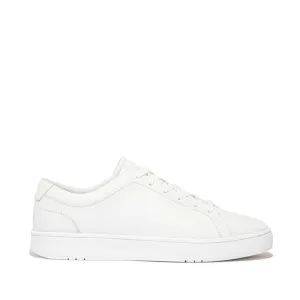 Rally Lace-Up Leather Sneaker in Urban White