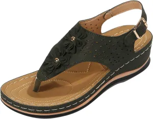sandals women Orthopedic Sandals for Women Fashion,Womens Walking Sandals with Arch Support Anti-Slip Comfortable Casual Flip Flops