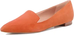 SHODENSE Women Pointed Toe Flat Loafers Slip On Suede Loafer Flats Closed Toe Flat Heel Penny Loafer Comfortable Moccasins Casual Driving Walking Loafers Shoes Ladies Girls Daily Club Church 4-11 M US