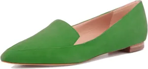 SHODENSE Women Pointed Toe Flat Loafers Slip On Suede Loafer Flats Closed Toe Flat Heel Penny Loafer Comfortable Moccasins Casual Driving Walking Loafers Shoes Ladies Girls Daily Club Church 4-11 M US