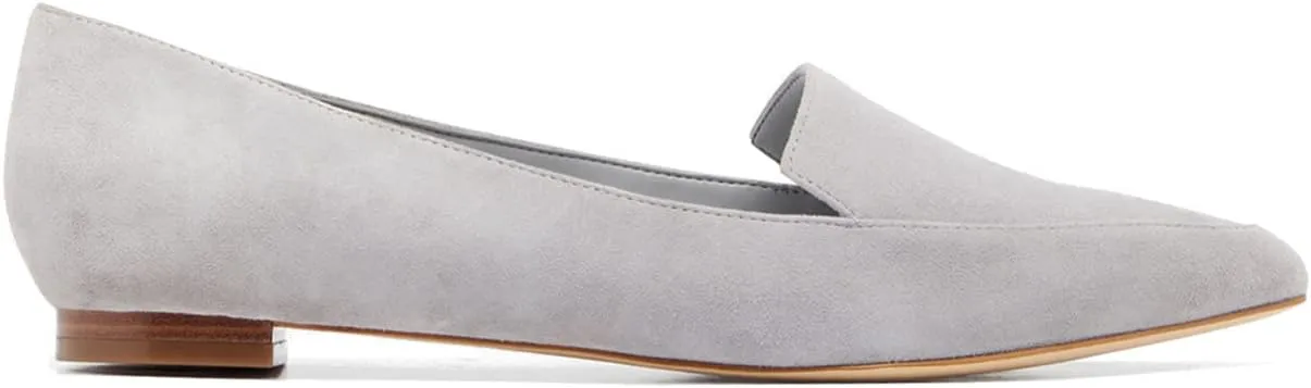 SHODENSE Women Pointed Toe Flat Loafers Slip On Suede Loafer Flats Closed Toe Flat Heel Penny Loafer Comfortable Moccasins Casual Driving Walking Loafers Shoes Ladies Girls Daily Club Church 4-11 M US