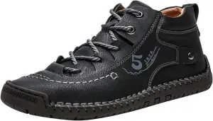 Shoes Casual Men Leather Fashion Summer and Autumn Men Leather Shoes Flat Soft Leather Casual Shoes for Men Size 13