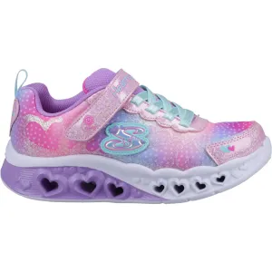 Skechers Girls Flutter Heart Lights Simply Love Light Up Trainers - Pink
