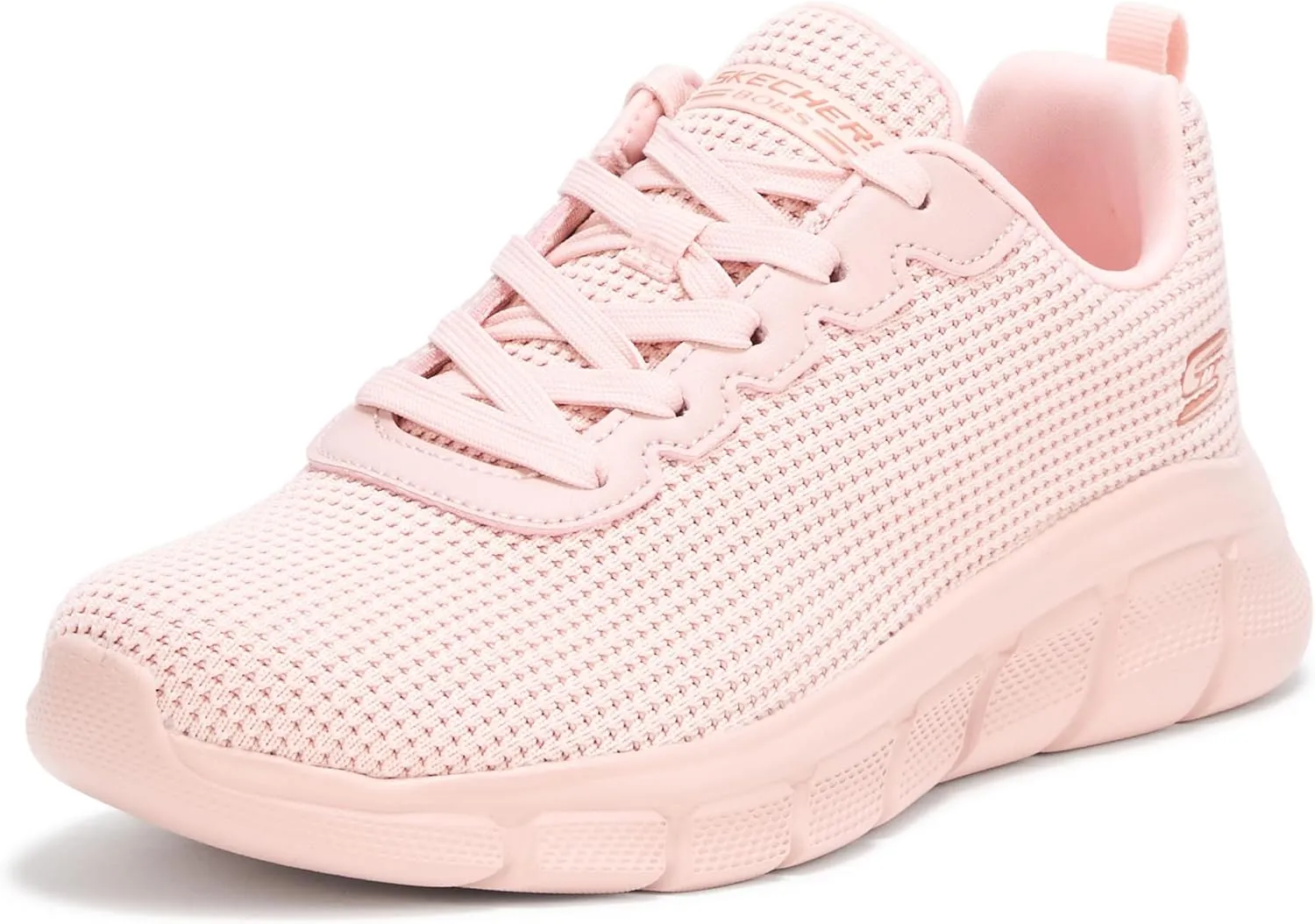 Skechers Women's Bobs Sport Sneakers  Visionary Essence Lace-up Knit, Vegan & Washable