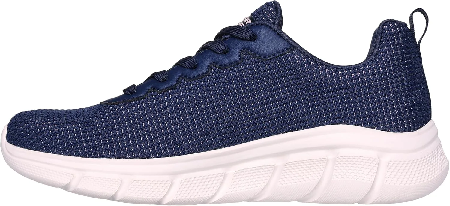 Skechers Women's Bobs Sport Sneakers  Visionary Essence Lace-up Knit, Vegan & Washable