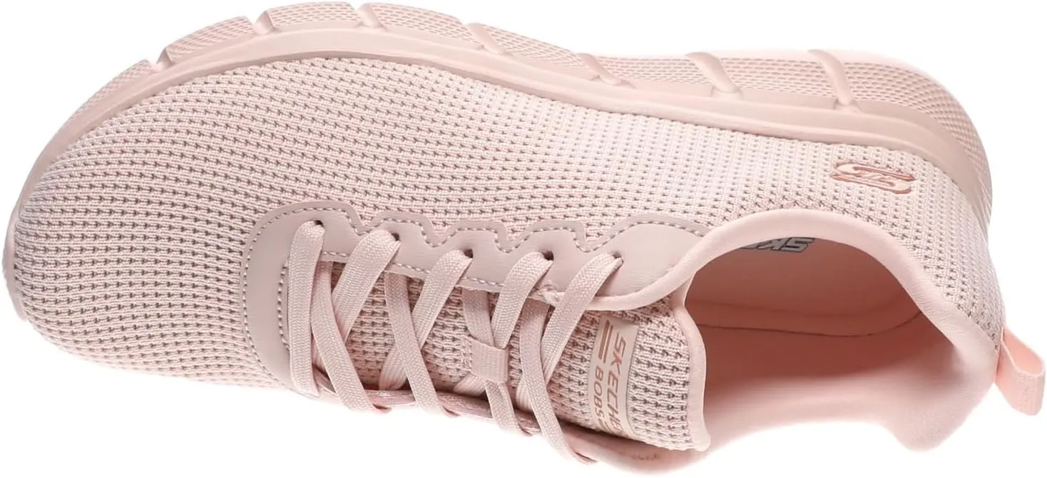 Skechers Women's Bobs Sport Sneakers  Visionary Essence Lace-up Knit, Vegan & Washable