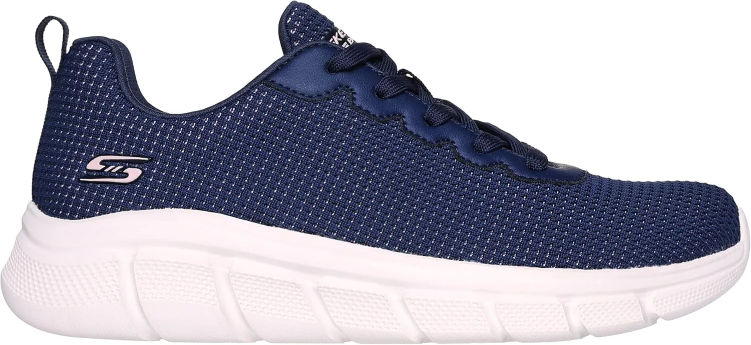 Skechers Women's Bobs Sport Sneakers  Visionary Essence Lace-up Knit, Vegan & Washable