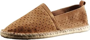 slippers Flip Flops,Men's Breathable Leather Shoes, Hollow Shoes Straw Woven Fisherman Shoes Leather Breathable Sandals