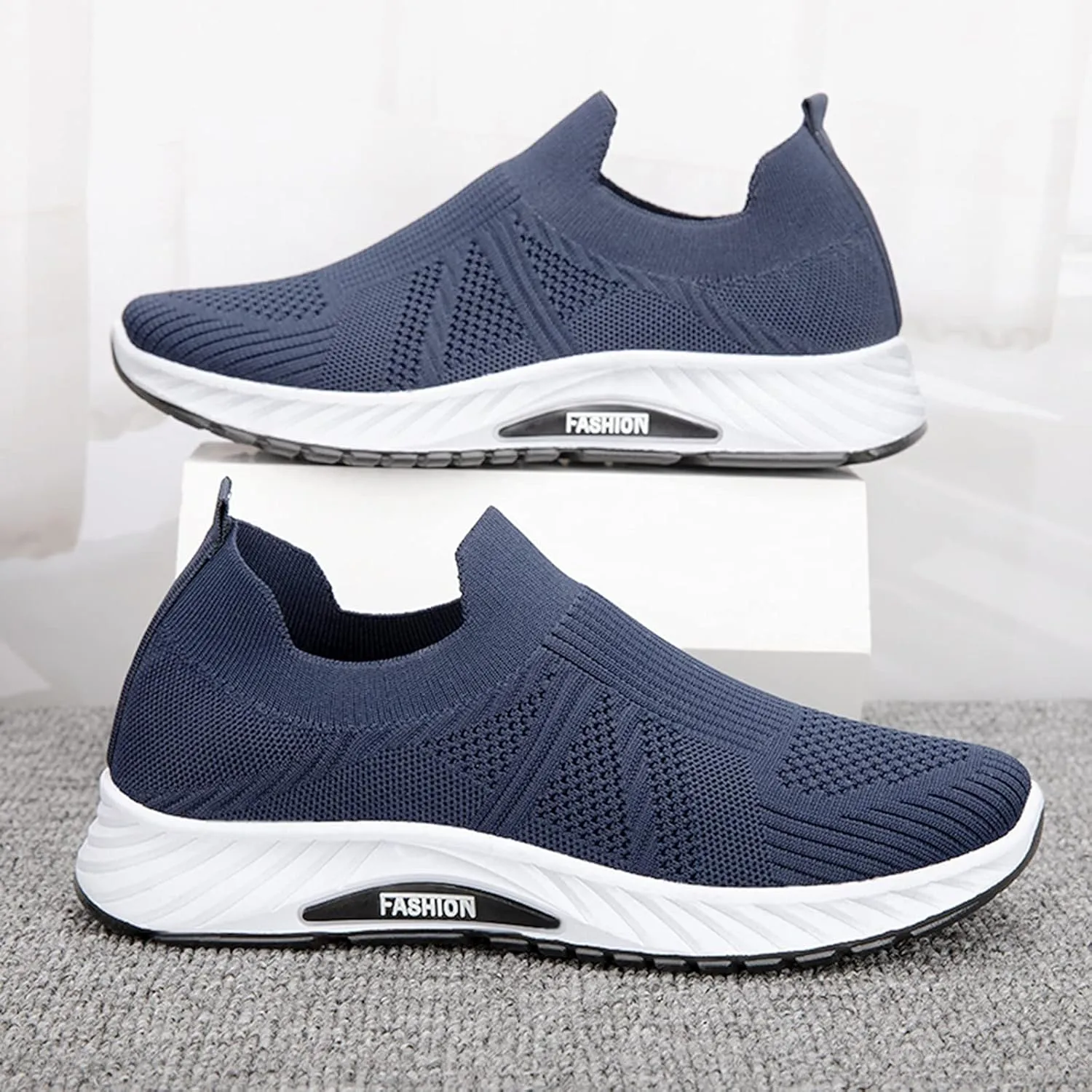 Sneakers Business Breathable Wedges Slip on Men's Fashion Casual Outdoor Breathable Leisure Shoes Men's