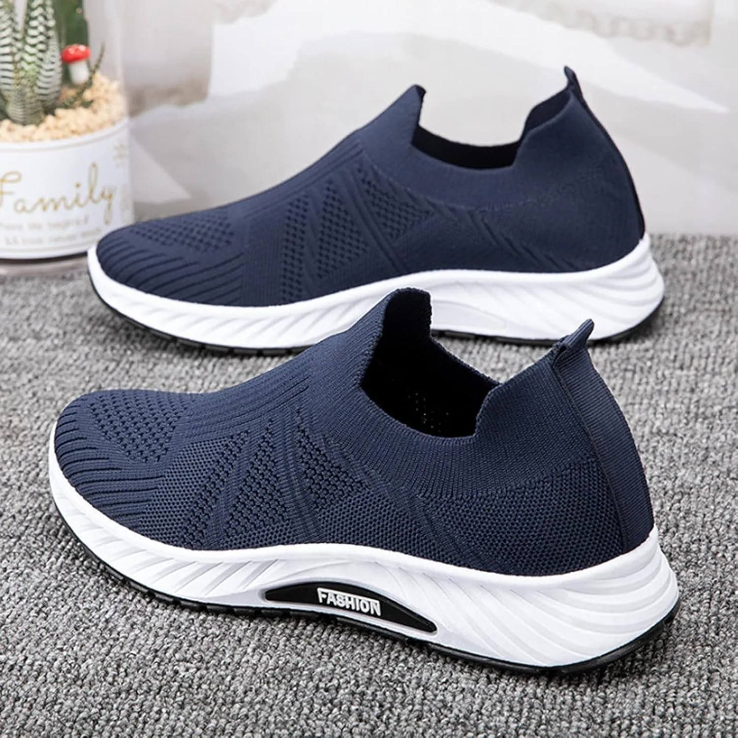 Sneakers Business Breathable Wedges Slip on Men's Fashion Casual Outdoor Breathable Leisure Shoes Men's