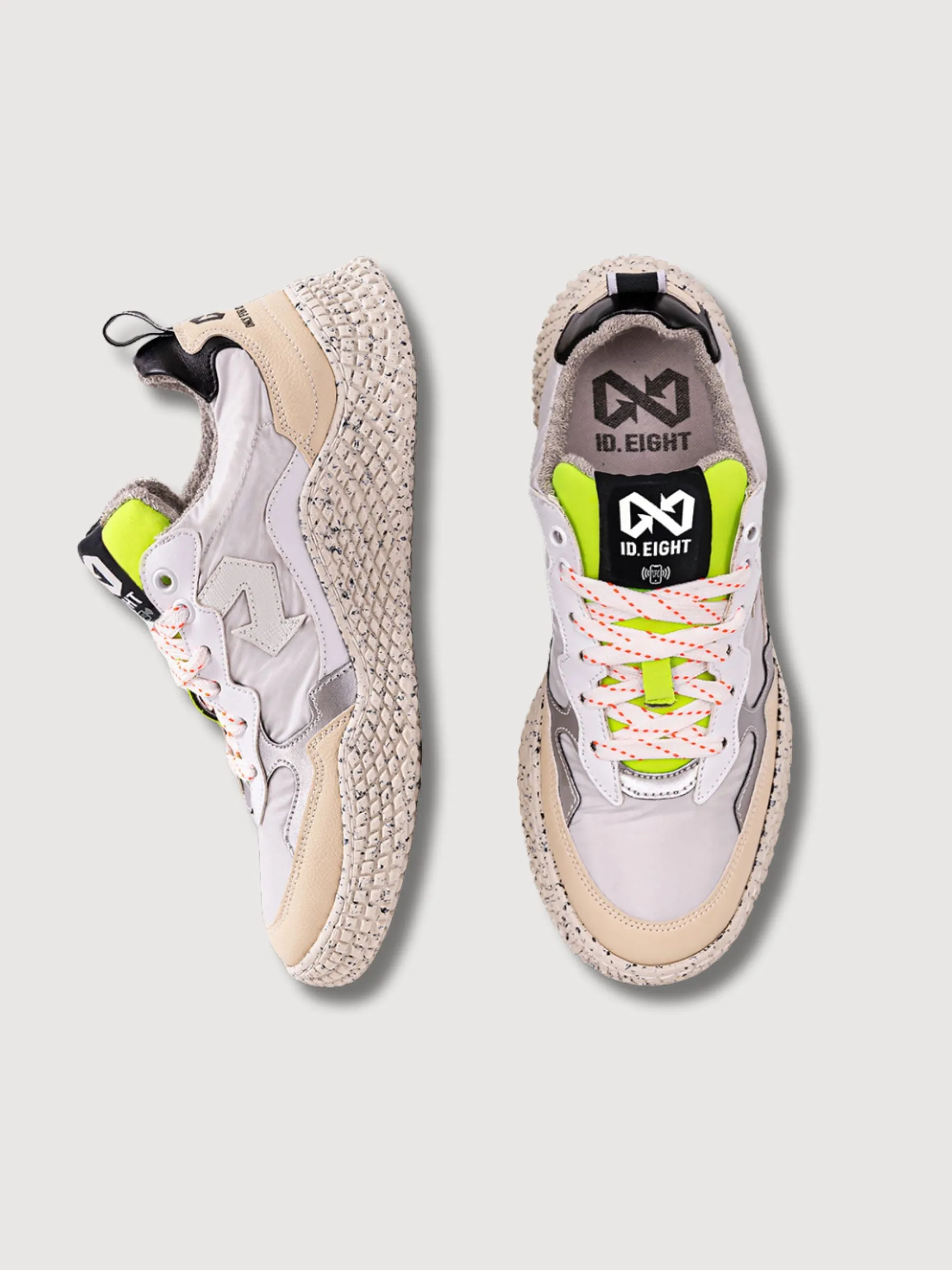 Sneakers "Hana White Crinkle" Vegan | id.eight