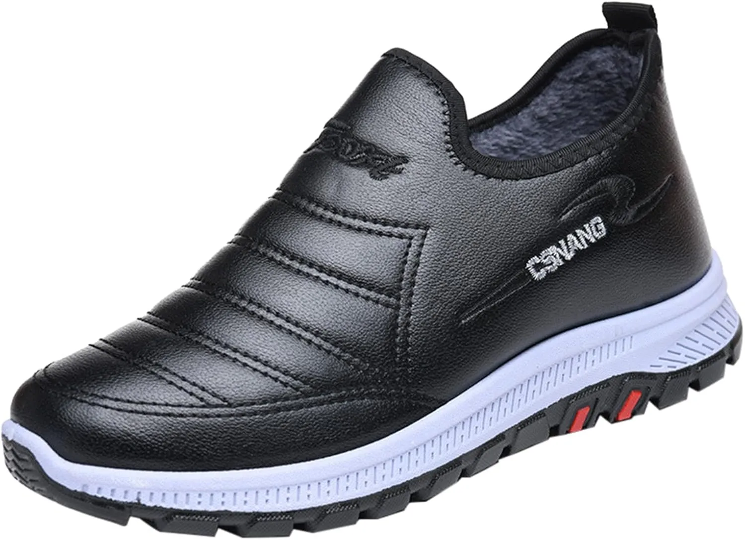 Snow Shoes For Men Non-Slip Winter Walking Shoes For Men Plush Lined Hiking Boots Women aterproof Casual Shoes