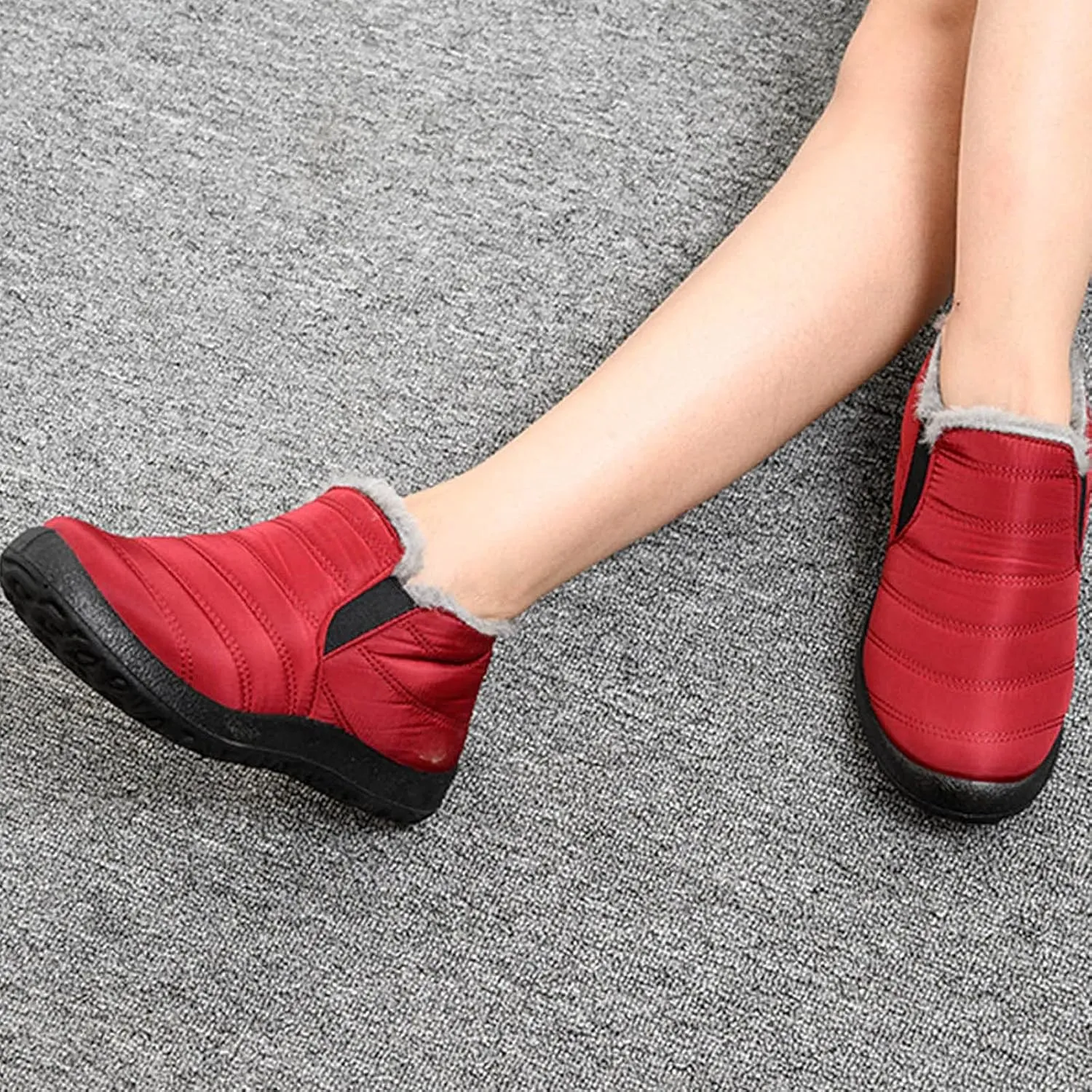 Snow Shoes For Women Slip On Hiking Boots Women aterproof Non-Slip Winter Walking Shoes For Men Casual Shoes