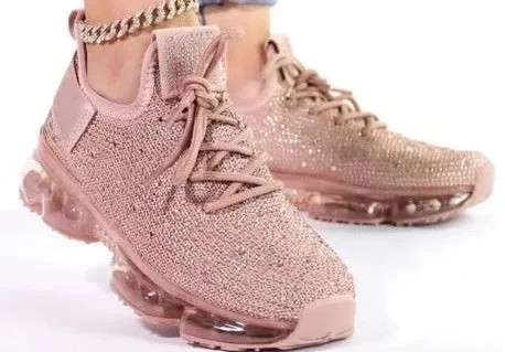 THE LUXE NK GLAM FLY GIRL BLING SNEAKERS - BSFLOW22B