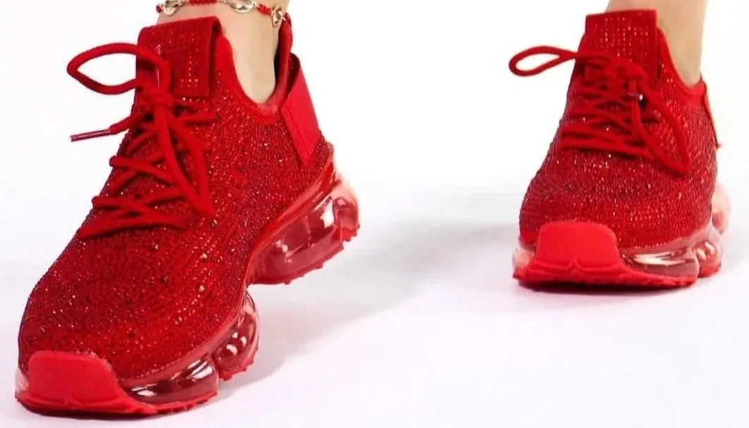 THE LUXE NK GLAM FLY GIRL BLING SNEAKERS - BSFLOW22B