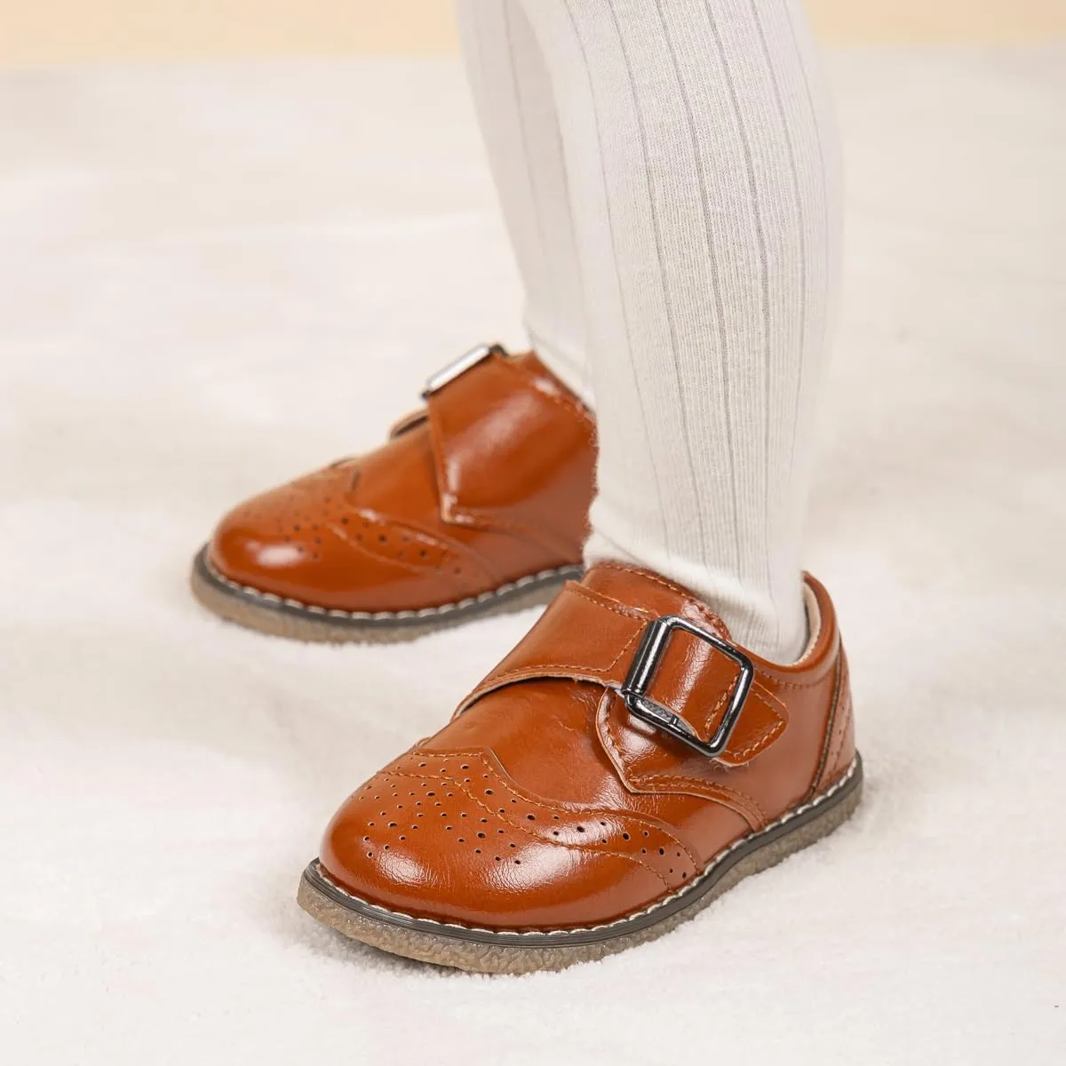 Toddler Boys Girls Oxford Dress Shoes Casual Slip On School Uniform Loafers Formal Wedding Church Flats for Little Kids