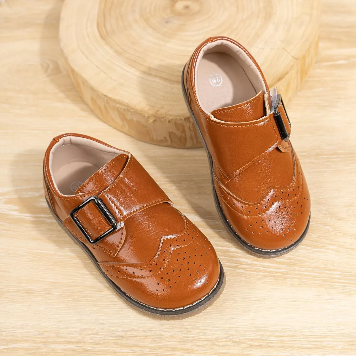 Toddler Boys Girls Oxford Dress Shoes Casual Slip On School Uniform Loafers Formal Wedding Church Flats for Little Kids