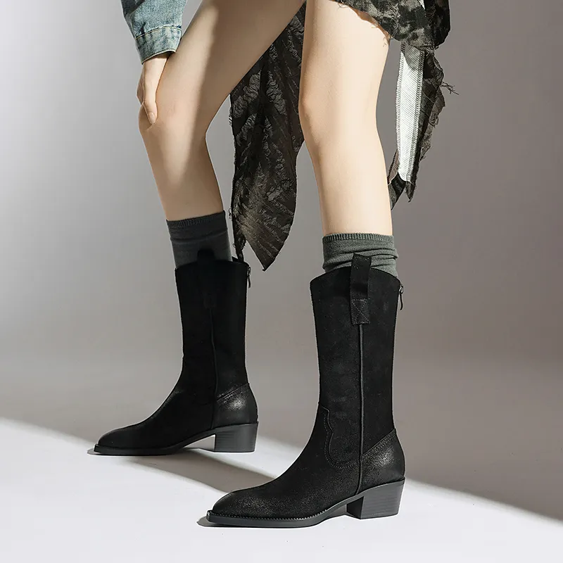 USS Shoes Aila Women's Leather Western Boots