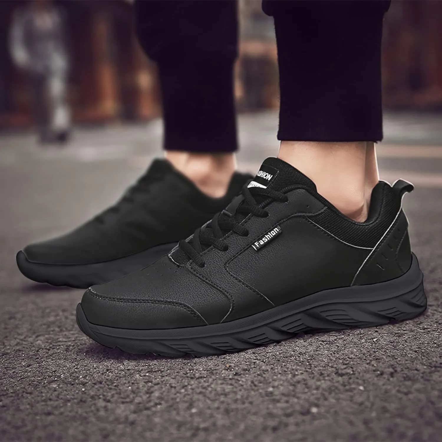 Versatile & Casual Sneaker Fashion Summer Men Flat Lightweight Comfortable Casual Lace Up Solid Color
