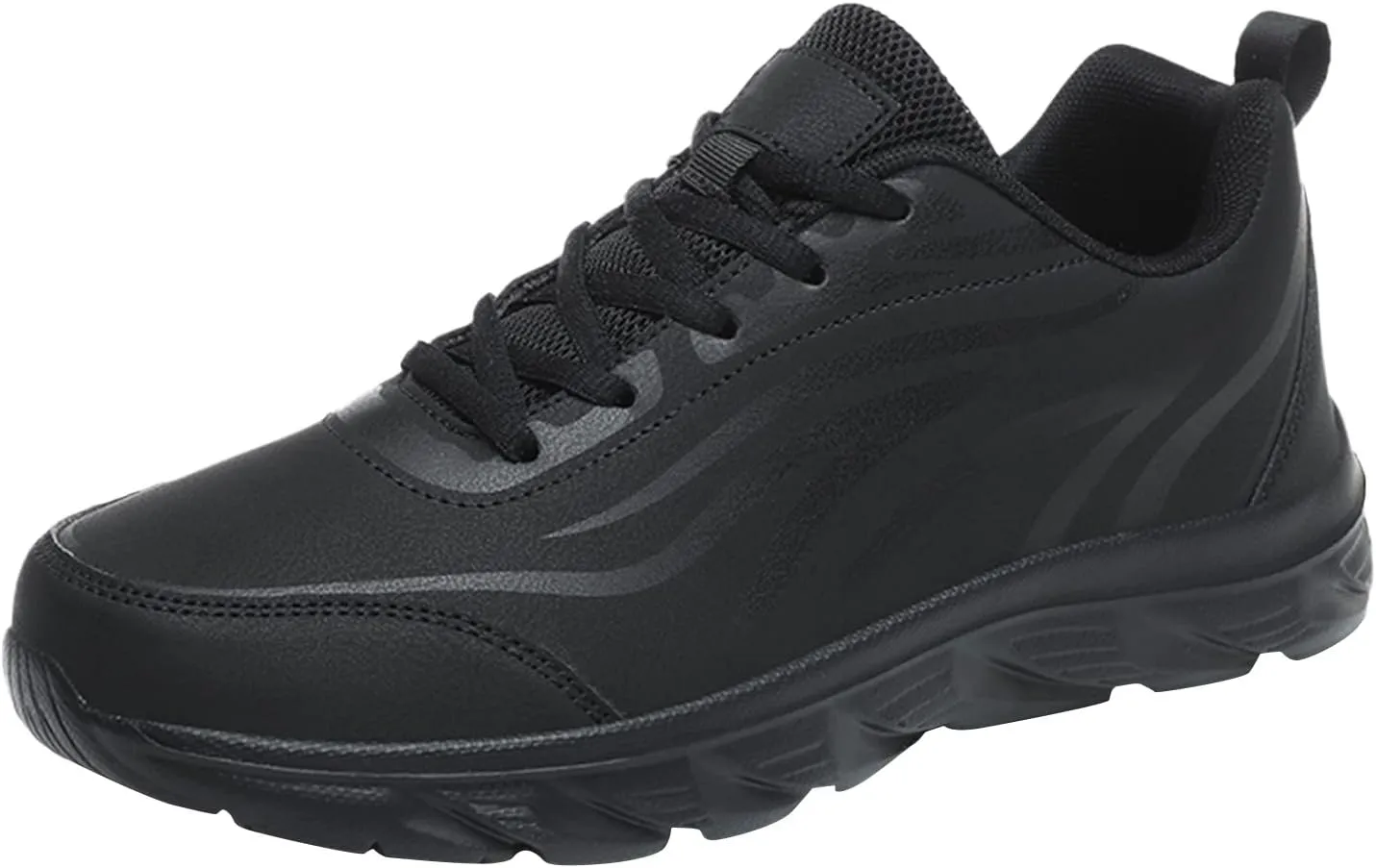 Versatile & Casual Sneaker Mens Shoes Large Size Casual Leather Print Fashion Simple Shoes Running