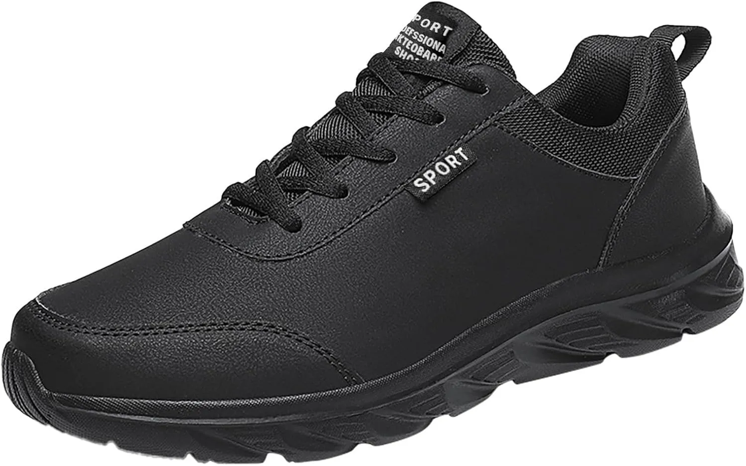 Versatile & Casual Sneaker Outdoor Men Mountaineering Casual Sport Shoes Lace Up Solid Color Running Breathable Soft