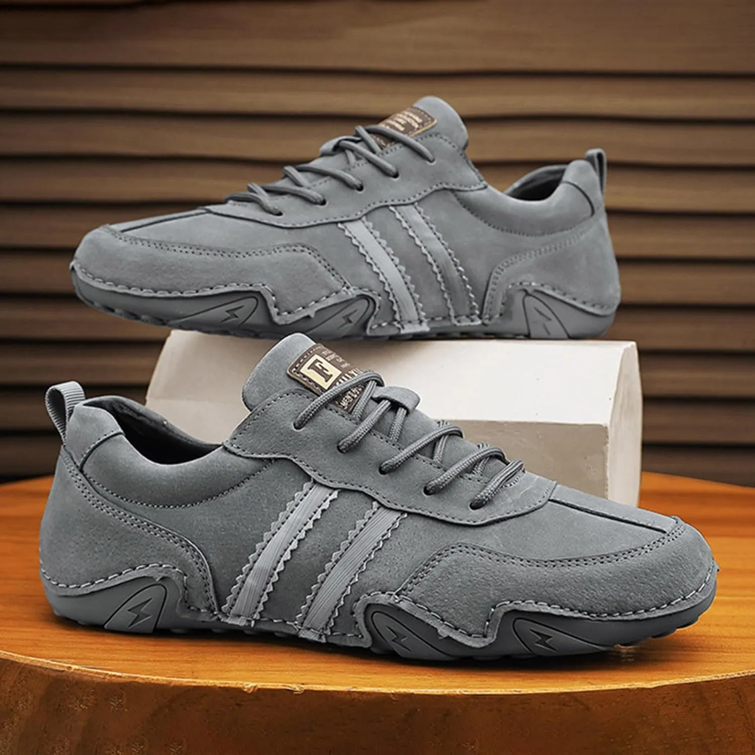 Walking Shoes Tennis Comfortable New Spring and Men's Suede Korean Low Top Short Boots Shoe