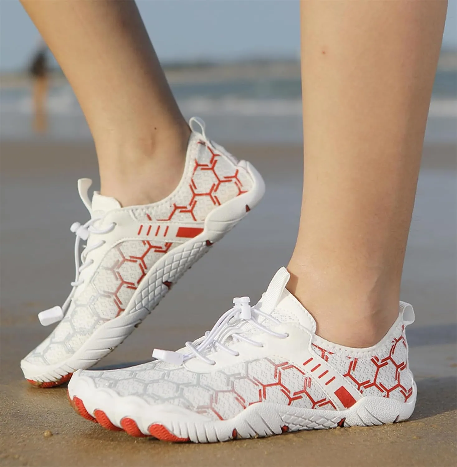 Water Shoes Men Women Breathable Quick Dry Barefoot Shoes Waterproof Lightweight Hiking Shoe Healthy & Non-Slip Barefoot Shoe Wide Toe Box Hiking Aqua Sneakers