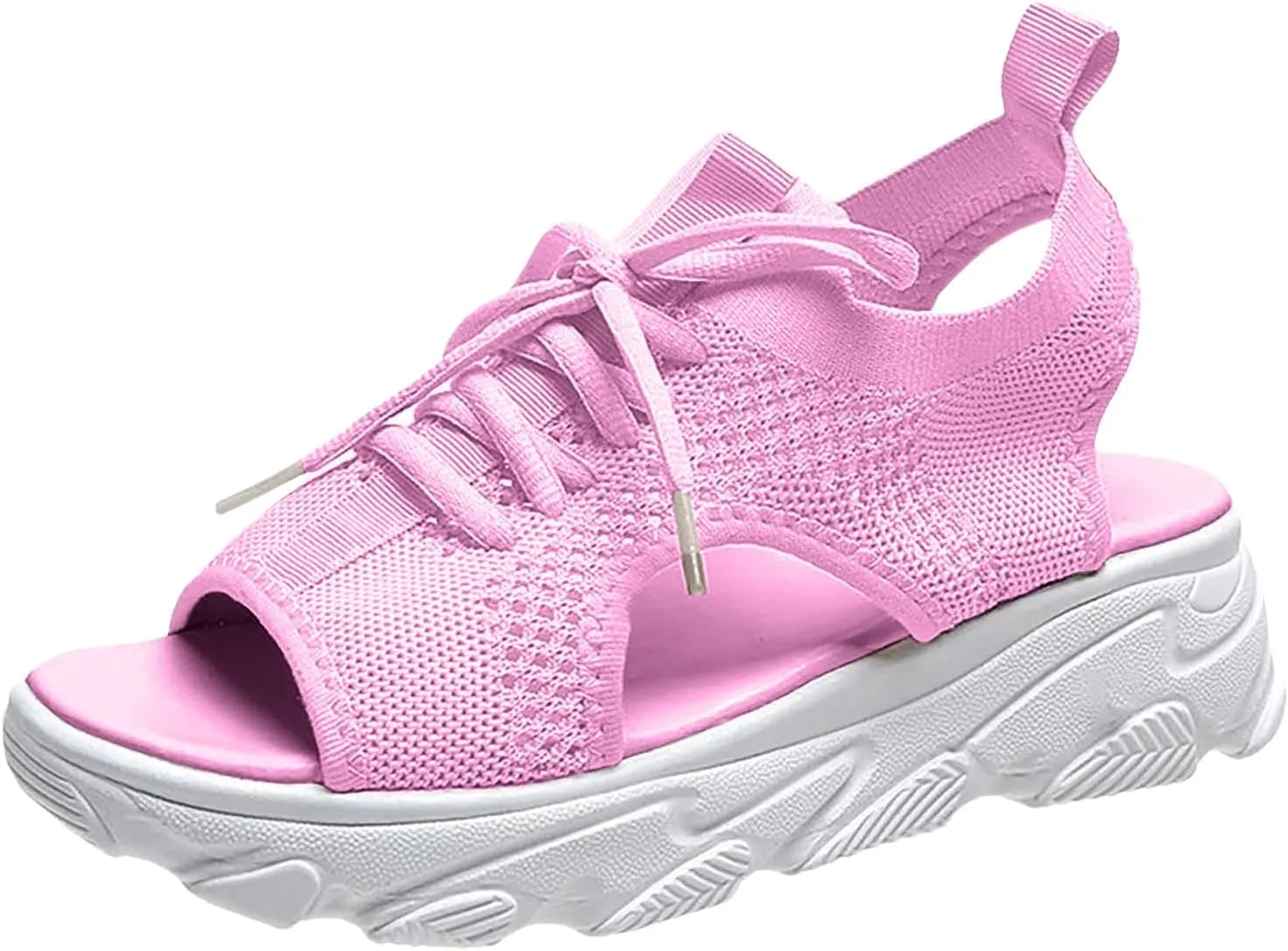 Wedge Sandals for Women Orthopedic Slide Sport Sandals Open Toe Summer Dressy Platform Sandal Arch Support Wide Width Shoes Comfy Sports Knit Sandal Soft Sole Fashion Trendy Dressy Shoes 2025