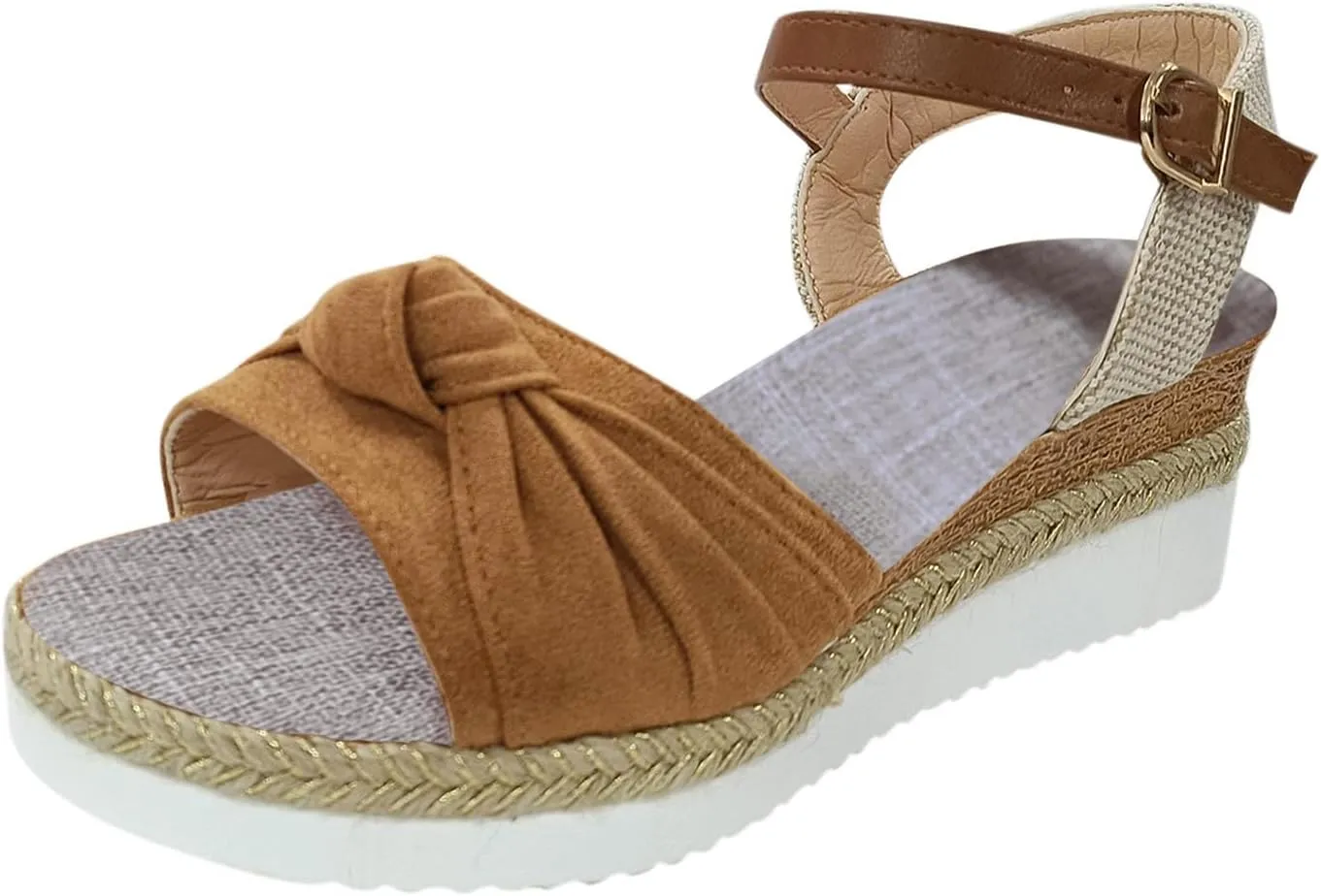 Wedge Sandals Women's Casual Platform Open Toe Wedge Sandal Slide Sandals Open Toe Wedge Sandals for Women