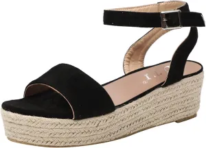 Women Wedge Sandals Slip on Wedge Sandal Comfortable Wedge Shoes Sandles Women's Ankle Strap Low Wedge Sandals