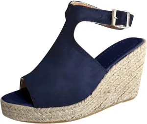Women's Platform Sandals Peep Toe Ankle Strap High Heel Sandals Booties Concise Casual Summer Vacation Shoes Dressy Beach Wedding Wedges Sandal