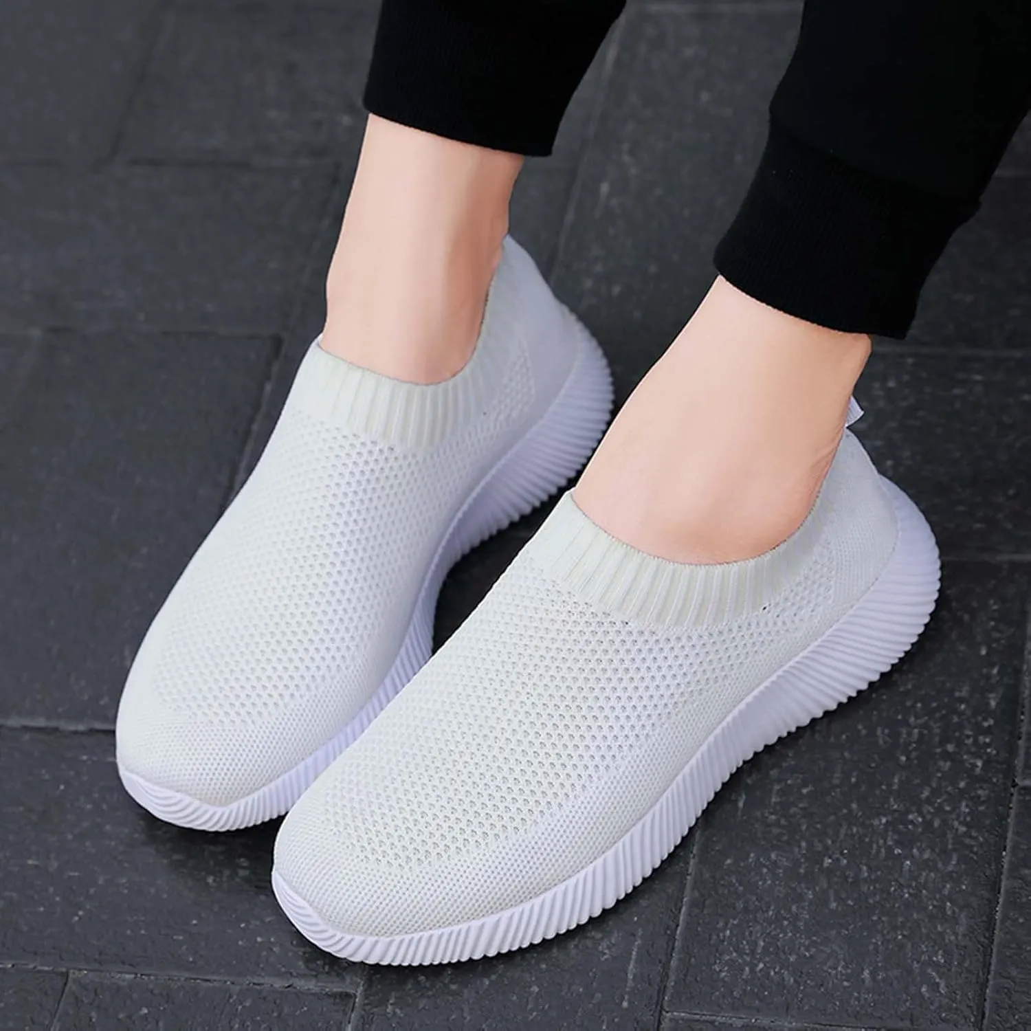 Womens Running Shoes Lightweight Breathable No Slip Sneakers Athletic Workout Casual Sports Walking Tennis Shoes