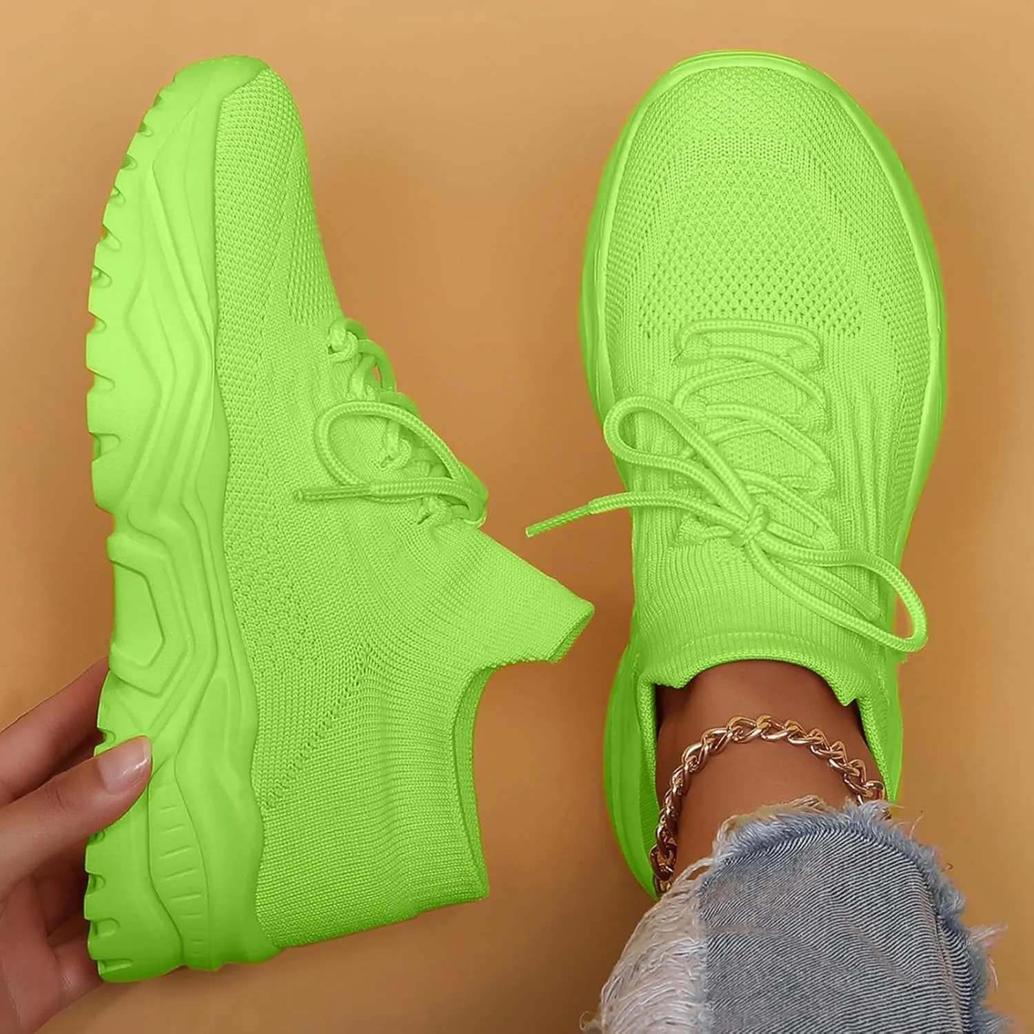 Womens Running Shoes Slip-On Walking Tennis Sneakers Lightweight Fashion Sneakers Casual Soft Sole Mesh Workout Sports Shoes Walking Gym Work Shoe 2025