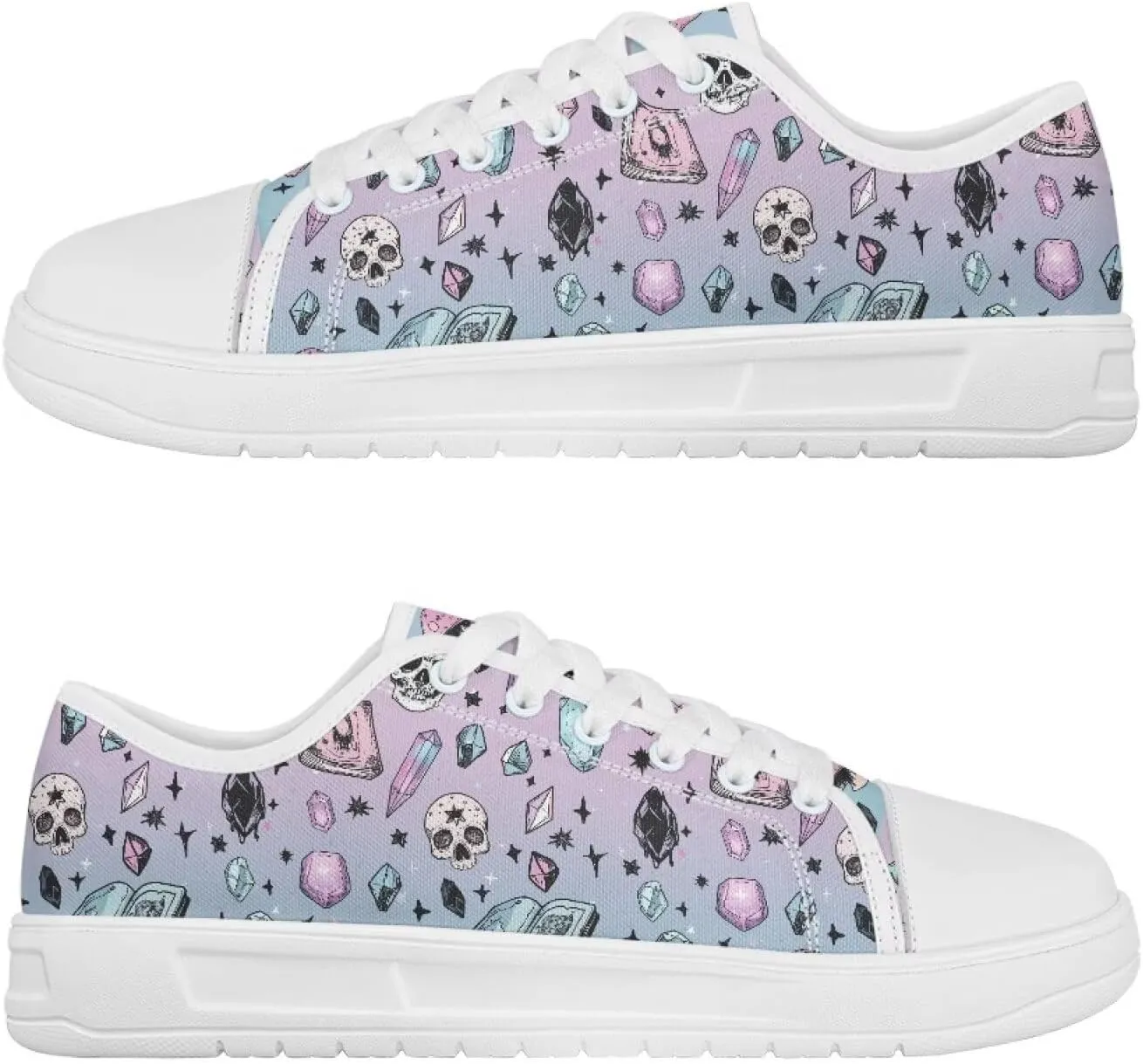 Womens Slip on Canvas Shoes Classic Arch Support Sneakers Loafers Shoes Casual Fashion Low-Top Slip Ons US 5.5-13.5