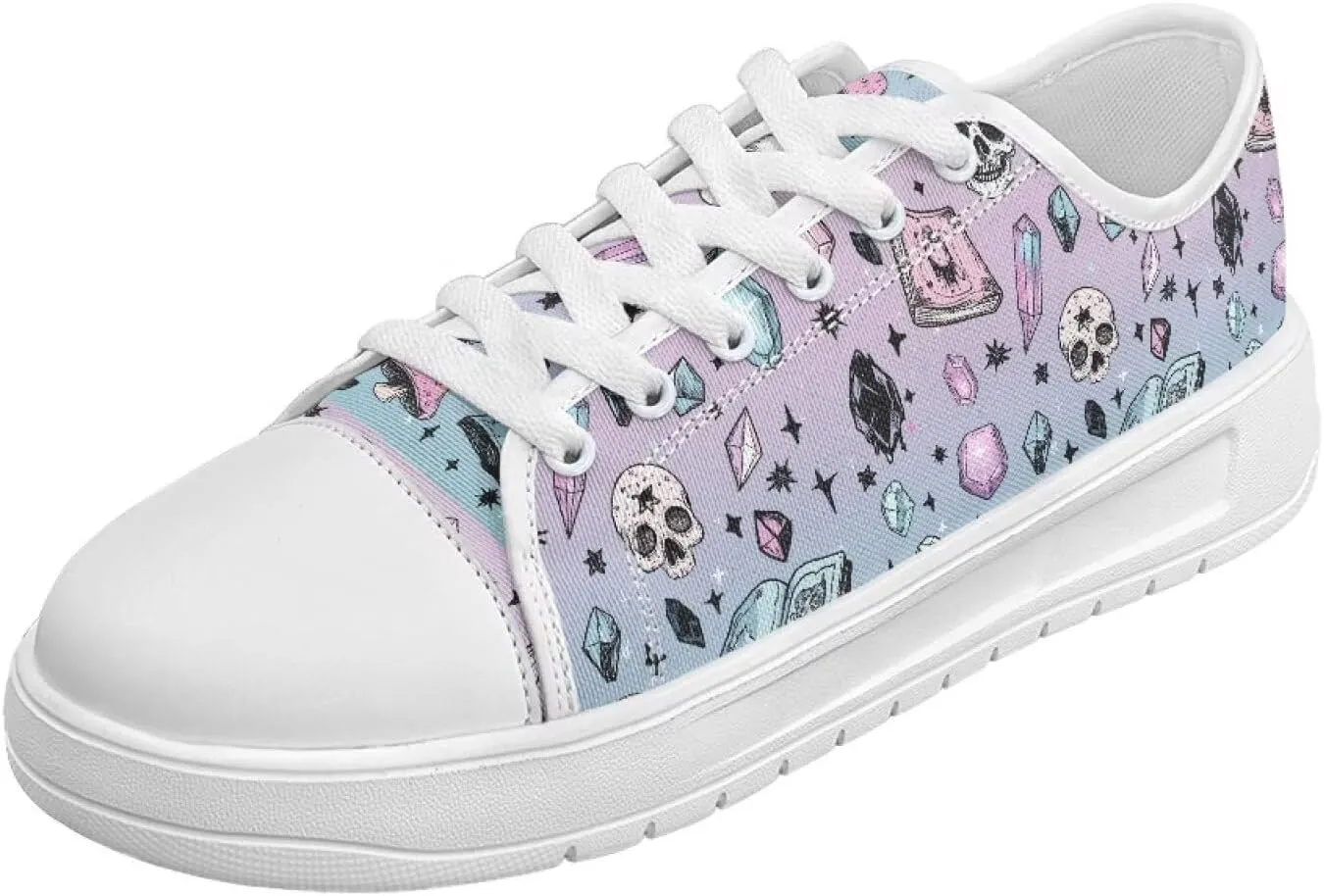 Womens Slip on Canvas Shoes Classic Arch Support Sneakers Loafers Shoes Casual Fashion Low-Top Slip Ons US 5.5-13.5